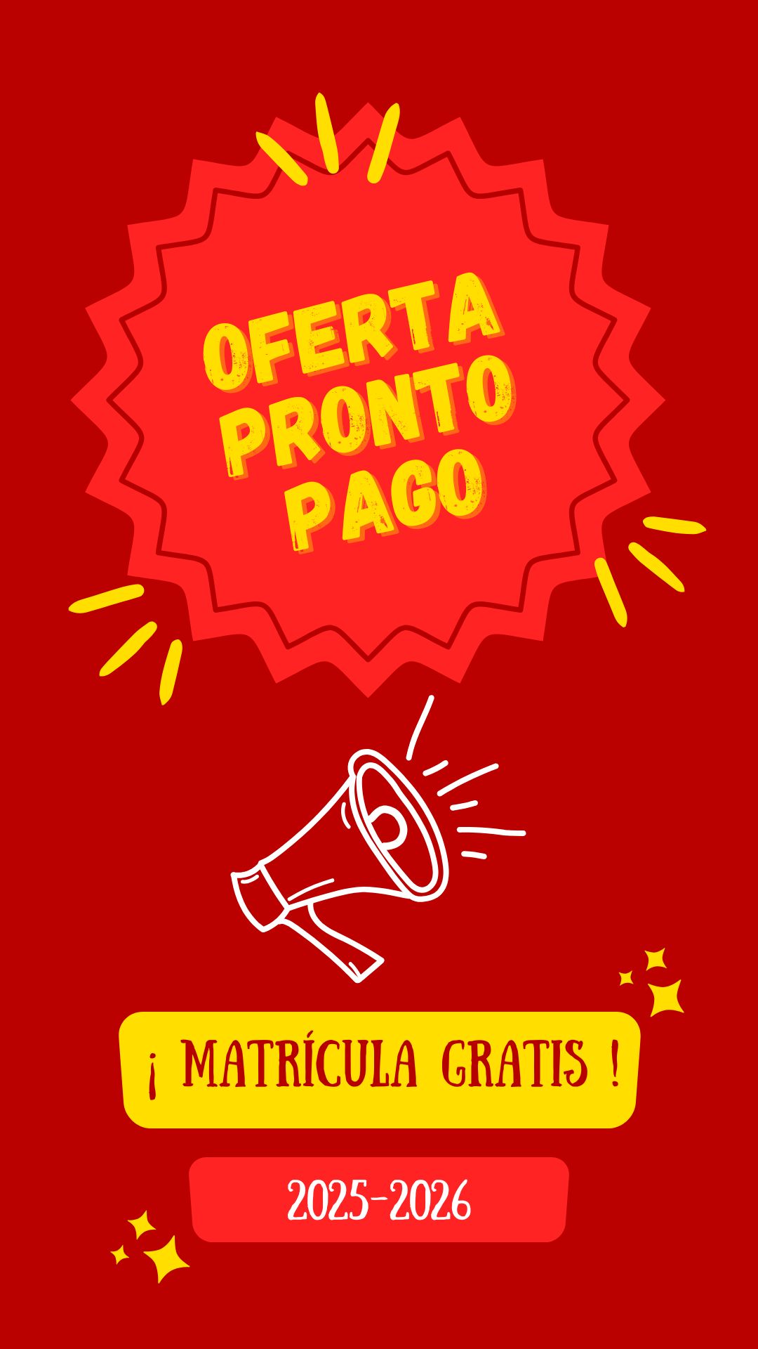 ¡OFERTA DE PRONTO PAGO!